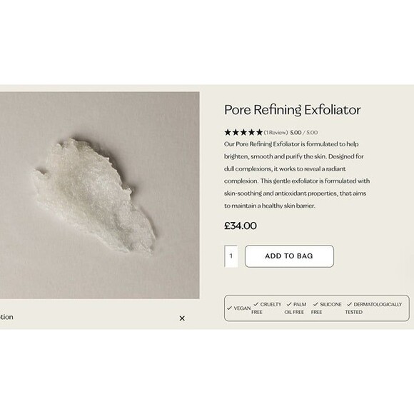 SEALED Flanerie Waterlily PHA Pore Refining Exfoliator Gentle Facial Exfoliation - Picture 3 of 9